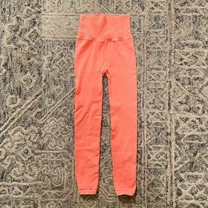 Free People High-Rise 7/8 Length Good Karma Leggings in 1st Place Pink - XS/S